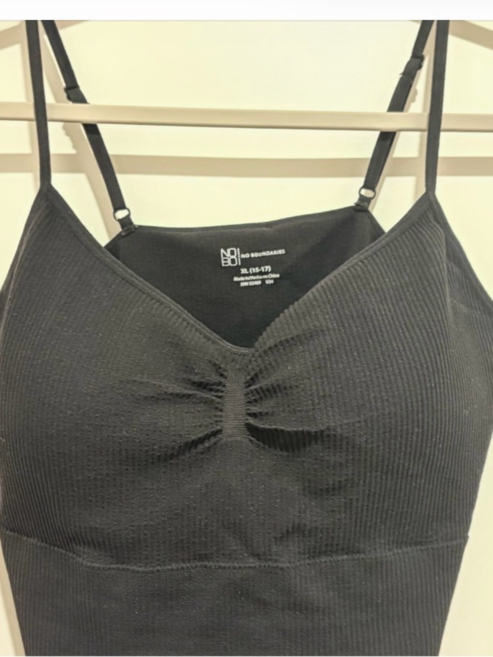 No Boundaries Black Ribbed Seamless Tank Top